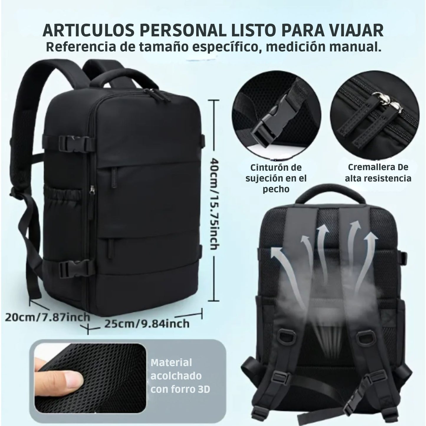 MaxTravel™ - Mochila Viajera expandible