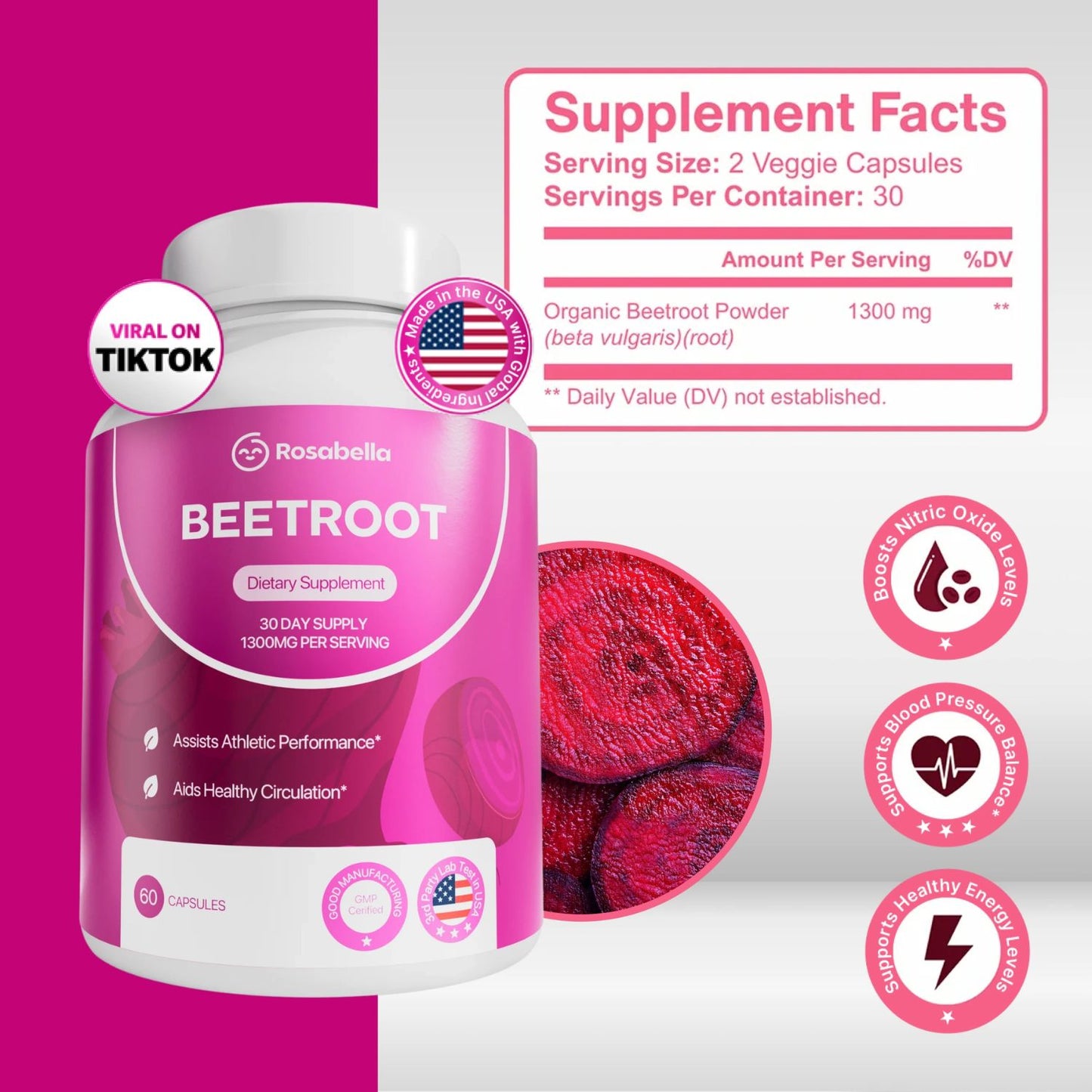 2x1 Beetroot - Cápsulas de remolacha para favorecer la circulación y la vitalidad