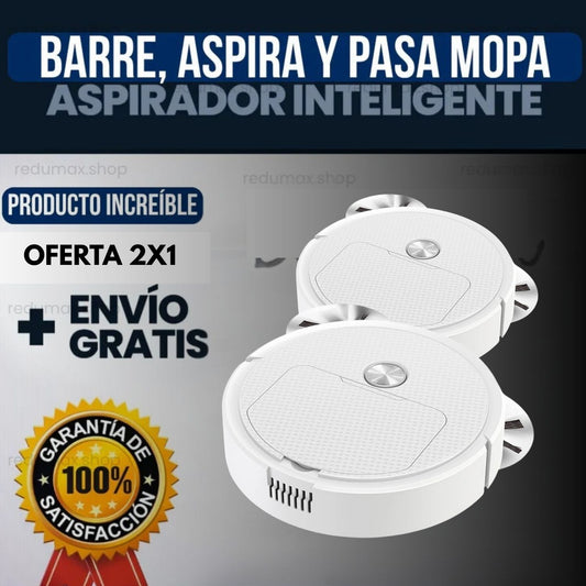 ¡Oferta 2x1! Robot Aspirador Inteligente De Alta Calidad