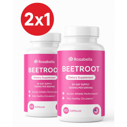 2x1 Beetroot - Cápsulas de remolacha para favorecer la circulación y la vitalidad