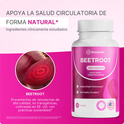 2x1 Beetroot - Cápsulas de remolacha para favorecer la circulación y la vitalidad