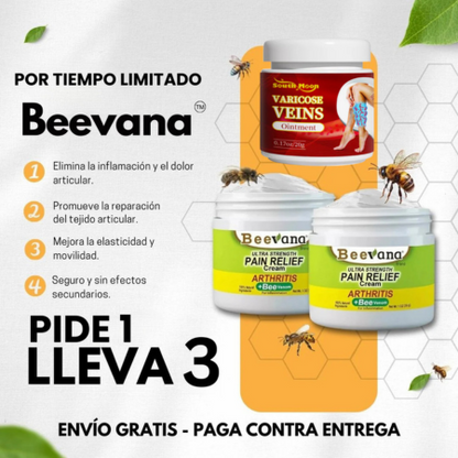 2 BEEVANA-crema regenerativa + 1 VARICOSE-crema natural